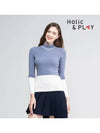 V-collar block sweater-HB4WSW001GB - HOLIC&PLAY - BALAAN 5