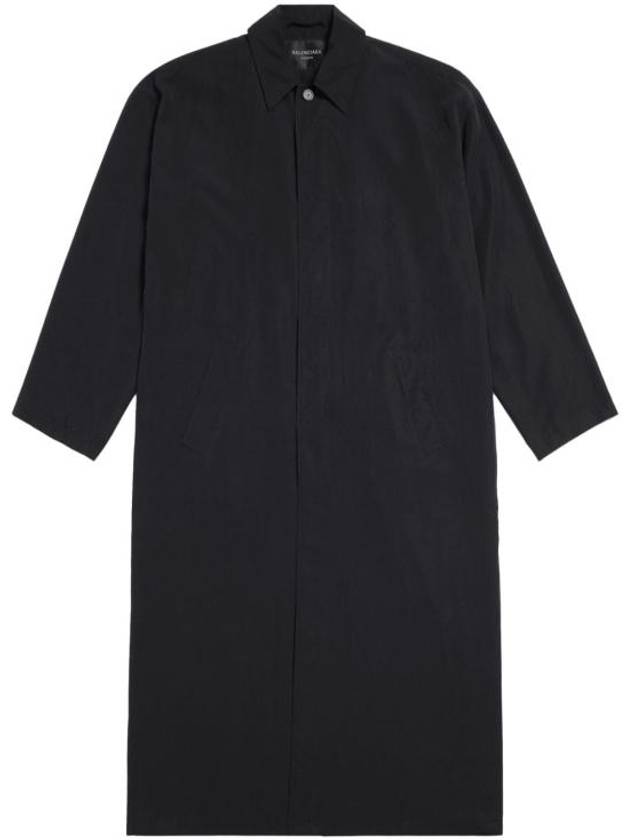 Belted Maxi Trench Coat Black - BALENCIAGA - BALAAN 5