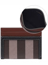 Check Two-Tone Leather Card Wallet Dark Birch Brown - BURBERRY - BALAAN 3