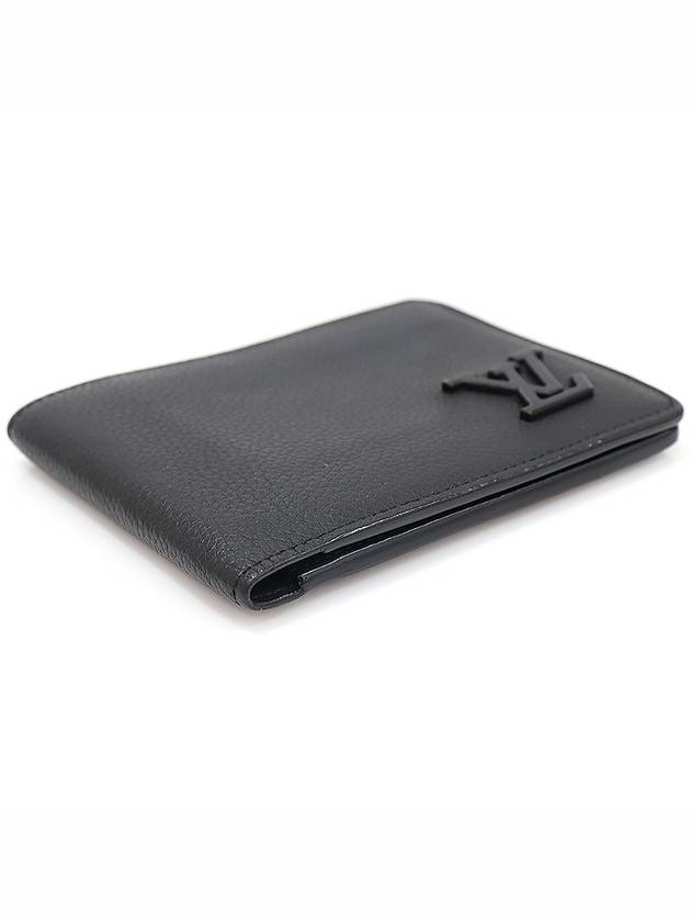 M69829 Black Grain Calfskin LV Aerogram Multiple Wallet Bicycle - LOUIS VUITTON - BALAAN 3