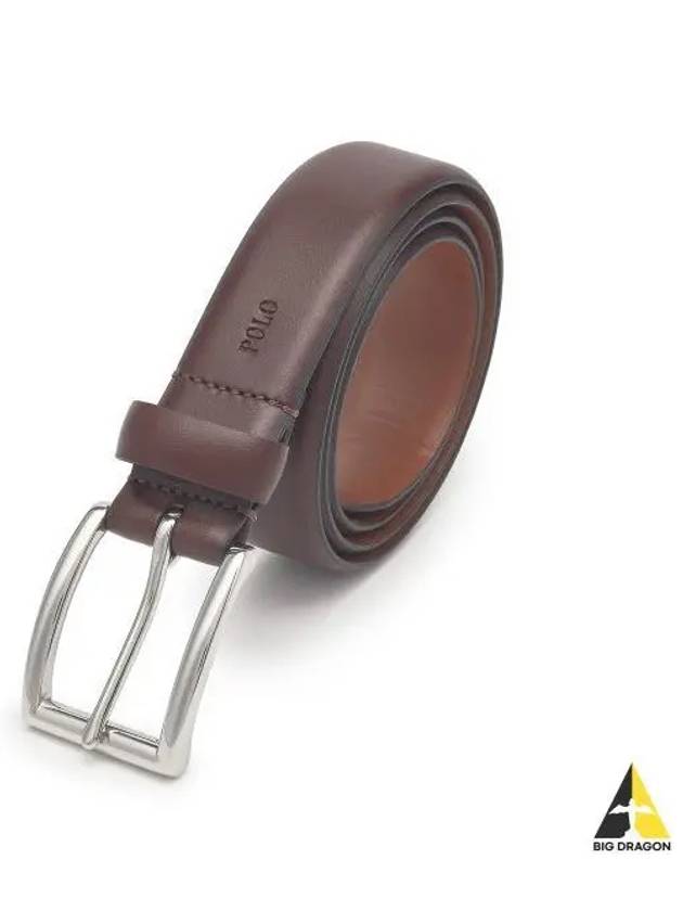 Saddle leather belt brown - POLO RALPH LAUREN - BALAAN 1