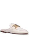 Metal Chain Leather Mules White - TOD'S - BALAAN 3