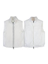 Women's Reversible High Neck Zip-Up Vest White - BRUNELLO CUCINELLI - BALAAN 2