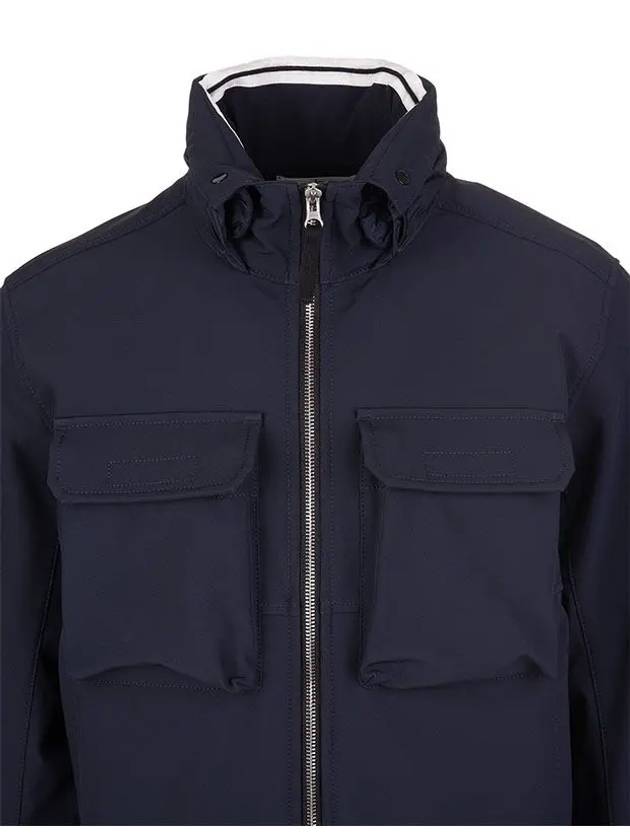 Softshell Zip Up Jacket Navy - STONE ISLAND - BALAAN 3