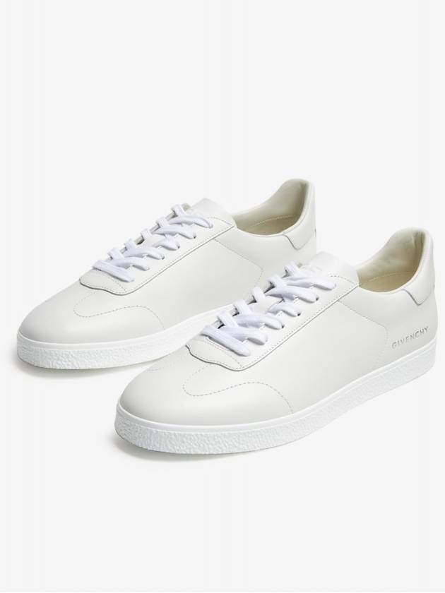 Logo Debossed Town Low Top Sneakers White - GIVENCHY - BALAAN 11