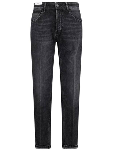 RECYCLED STRETCH BLACK DENIM 11 OZ - PT TORINO - BALAAN 1