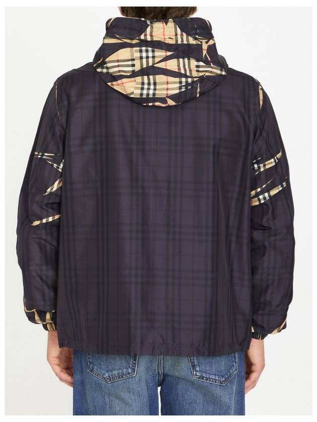 Sliced Check Zip-Up Hoodie Black - BURBERRY - BALAAN 5