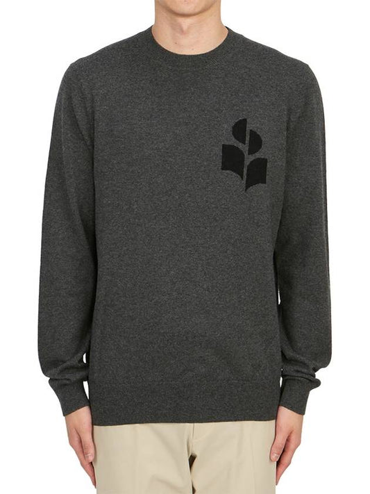 Men's Evans Logo Sweatshirt Grey - ISABEL MARANT - BALAAN 2