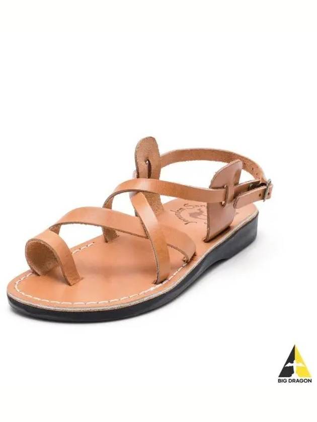 SANDALS NO 6 THE GOOD SHEPHERD BUCKLE TAN Unisex - JERUSALEM - BALAAN 1