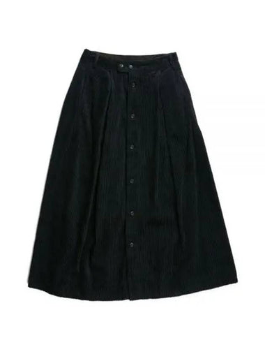 Tuck Skirt A Dk Navy Cotton 4 5W Corduroy 23F1WG008 NQ458 SD017 - ENGINEERED GARMENTS - BALAAN 1