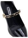 Women's Patent Leather Pumps Heel Black - MIU MIU - BALAAN.