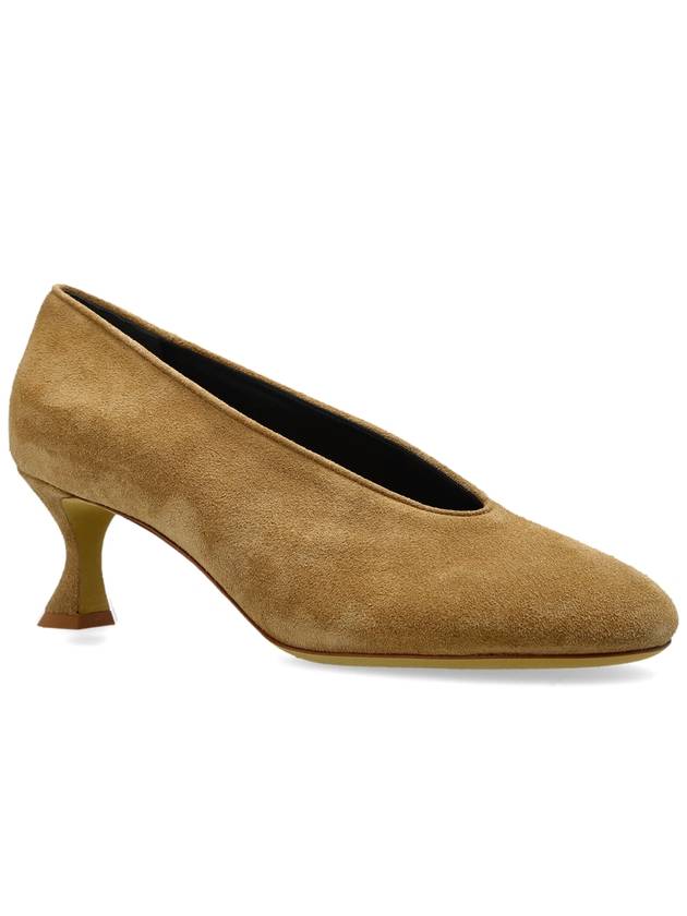 Moschino Suede Heeled Shoes, Women's, Beige - MOSCHINO - BALAAN 4