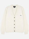 Bella Logo Embroidery Cardigan Ivory - A.P.C. - BALAAN 2