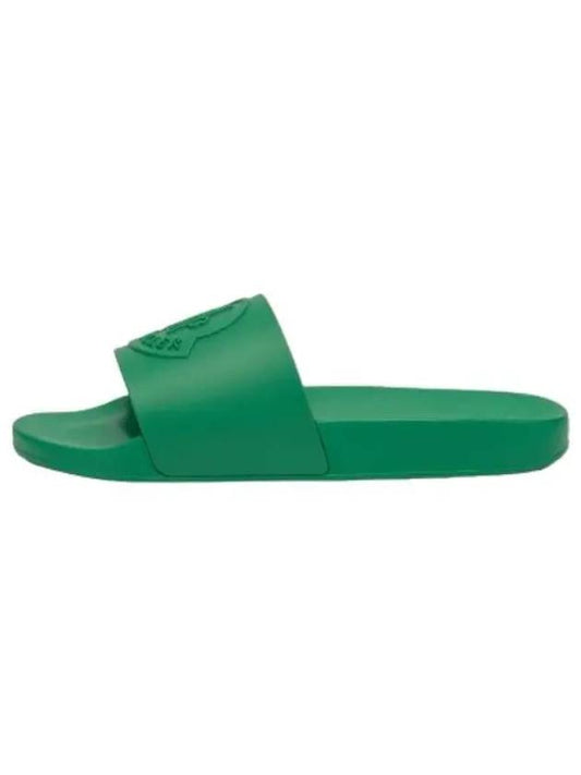 Basil slide green slippers - MONCLER - BALAAN 1