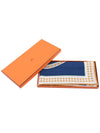 Grand Tralala 140 Cashmere Scarf Blue - HERMES - BALAAN 3