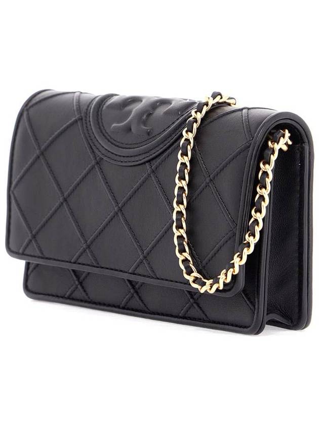 Fleming Soft Chain Long Wallet Bag Black - TORY BURCH - BALAAN 4