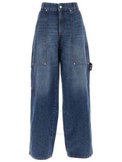 Denim Straight Pants 6D0150 3SPH334003 BLUE - STELLA MCCARTNEY - BALAAN 2