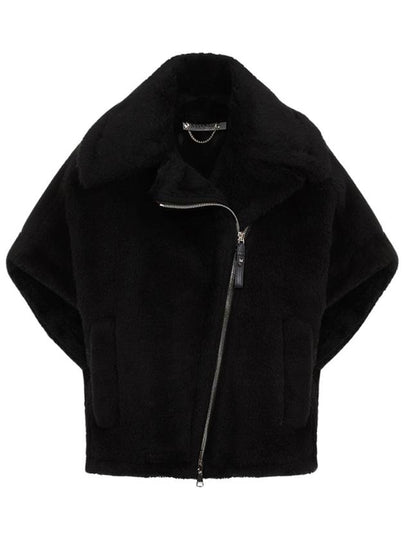 Newmanto 1 Teddy Cape Black - MAX MARA - BALAAN 2