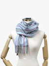 Icon Stripe Cashmere Wool Scarf Sky Blue - BURBERRY - BALAAN 2