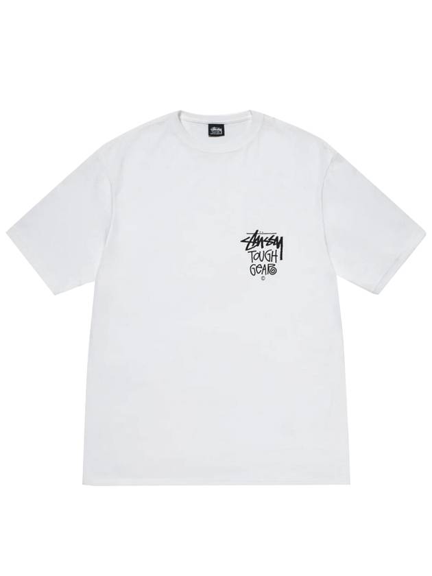 Tough Gear Short Sleeve T-Shirt White - STUSSY - BALAAN 3