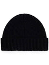 Heart Logo Wool Beanie Black - AMI - BALAAN 4