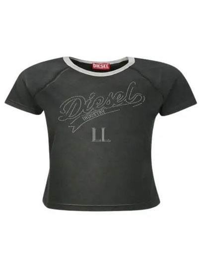 T-Vincie Crystal Short Sleeve T-Shirt Dark Grey - DIESEL - BALAAN 2