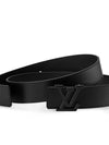 LV Aerogram 35MM Leather Belt Black - LOUIS VUITTON - BALAAN 5