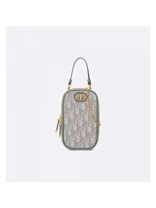 Montaine Phone Holder Small Cross Bag Grey - DIOR - BALAAN 1