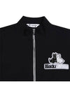 Men s Big Terrier Waffen Full Zip Up T Shirt 6204GXSC BLACK - BLACK&WHITE - BALAAN 3