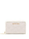 Jet Set Monogram Pattern Card Wallet White - MICHAEL KORS - BALAAN 1