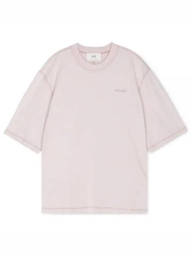 Men s fade out powder pink short sleeve t shirt UTS016 JE0051 679 1156335 - AMI - BALAAN 1