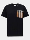 Carrick Check Print Crew Neck Long Sleeve T-Shirt Black - BURBERRY - BALAAN 2