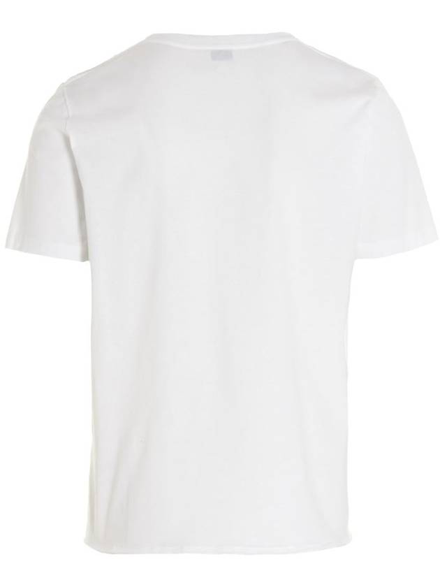 Men's Small Logo Short Sleeve T-Shirt White - SAINT LAURENT - BALAAN 3