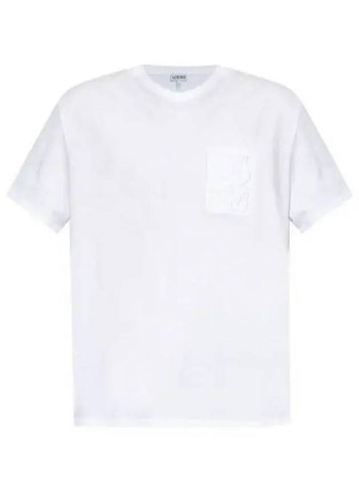 Relaxed Fit Cotton Short Sleeve T-Shirt White - LOEWE - BALAAN 2