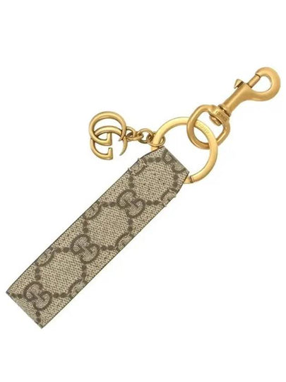 Ophidia Hook Closure Key Holder Beige Dark Brown - GUCCI - BALAAN 2