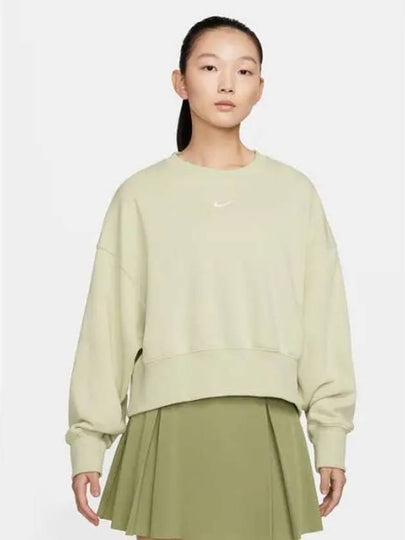 Sportswear Phoenix Fleece Crew Neck Sweatshirt Olive Aura - NIKE - BALAAN 2