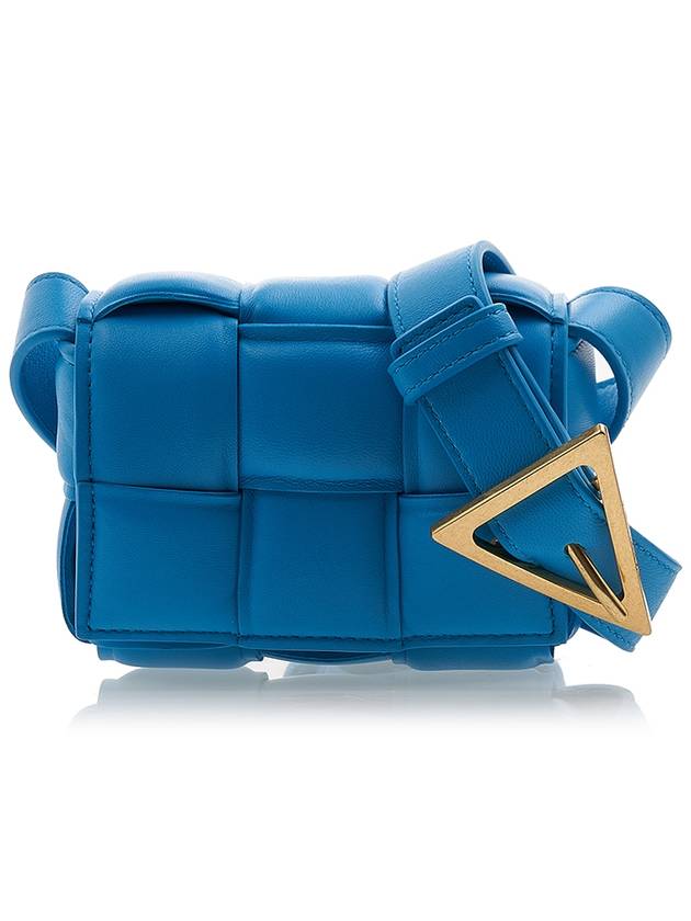 Candy Cassette Padded Mini Cross Bag Blue - BOTTEGA VENETA - BALAAN 2