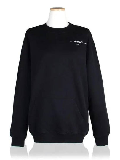 Coral Regular Crew Neck Sweatshirt Black - OFF WHITE - BALAAN 2