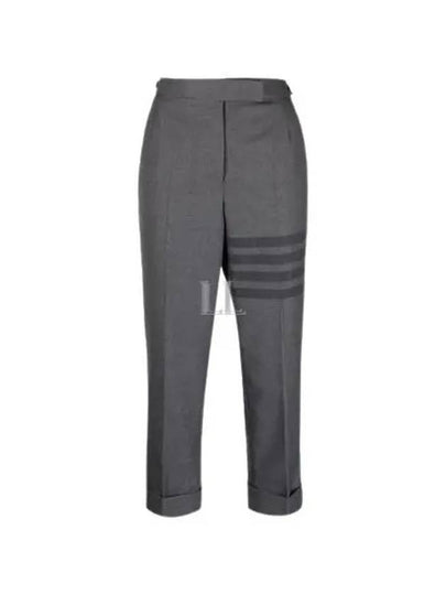 4-Bar Wool Crop Pants Grey - THOM BROWNE - BALAAN 2