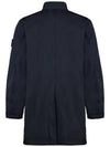 Micro Twill Compass Badge Trench Coat Navy - STONE ISLAND - BALAAN 3