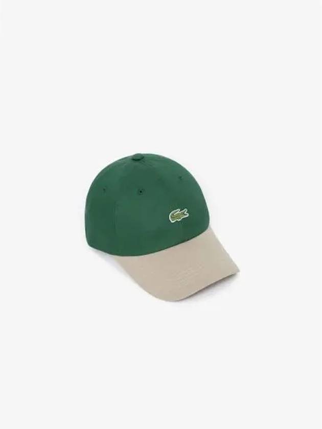 Color block baseball cap RK252E 54G 132 Domestic product GQ2N24050887401 - LACOSTE - BALAAN 1