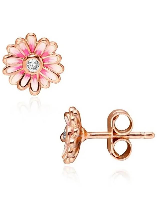 Daisy Flower Stud Earrings Rose Pink - PANDORA - BALAAN 5