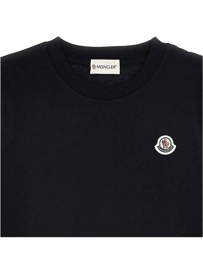 24W Moncler Kids 8 10 Logo Patch Short Sleeve T Shirt Black - MONCLER - BALAAN 2