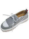 Cable Knit Sole Kilt Boat Grey - THOM BROWNE - BALAAN 3