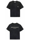 Cotton back logo round short sleeve t shirt gray men s W243TS07706G TSH - WOOYOUNGMI - BALAAN 4