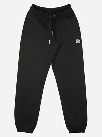 24SS 8H00020 89A1K 999 Women’s Drawstring Jogger Pants Black 997327 - MONCLER - BALAAN 1