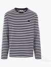 Fox Head Stripe Long Sleeve T-Shirt Navy - MAISON KITSUNE - BALAAN 2