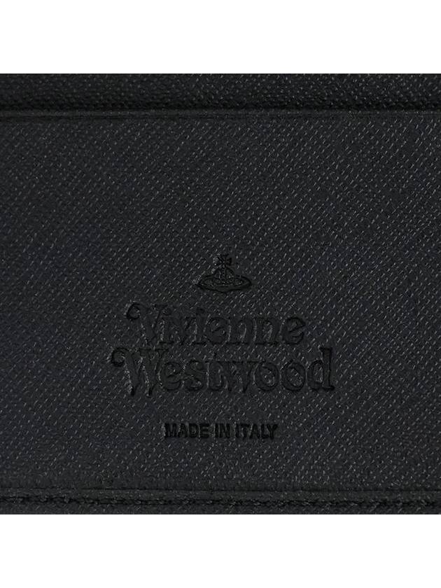 Saffiano Card Wallet Black 5402000EM S000B N401 - VIVIENNE WESTWOOD - BALAAN 5