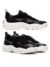 Gumboy Calfskin Low Top Sneakers Black - VALENTINO - BALAAN 2