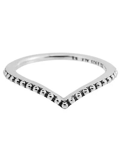 Beaded Wishbone Ring Silver - PANDORA - BALAAN 2